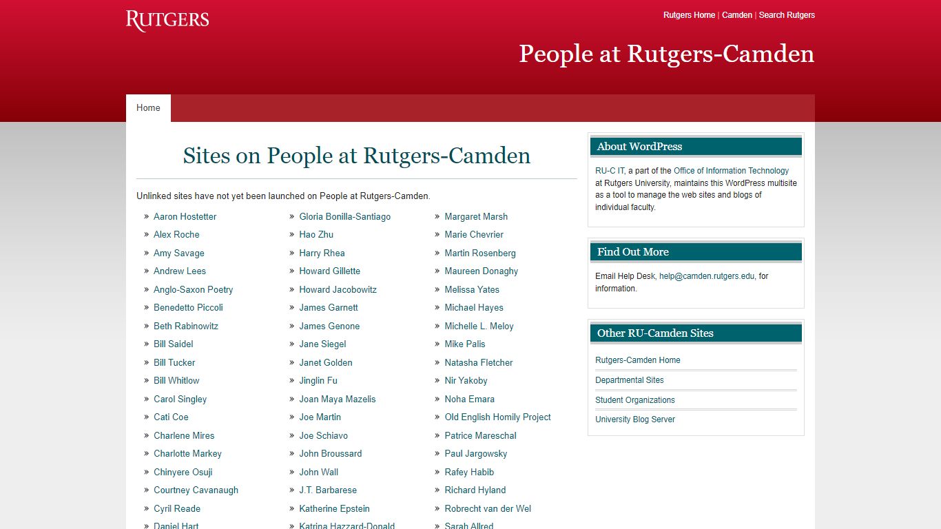 People at Rutgers-Camden | Rutgers University